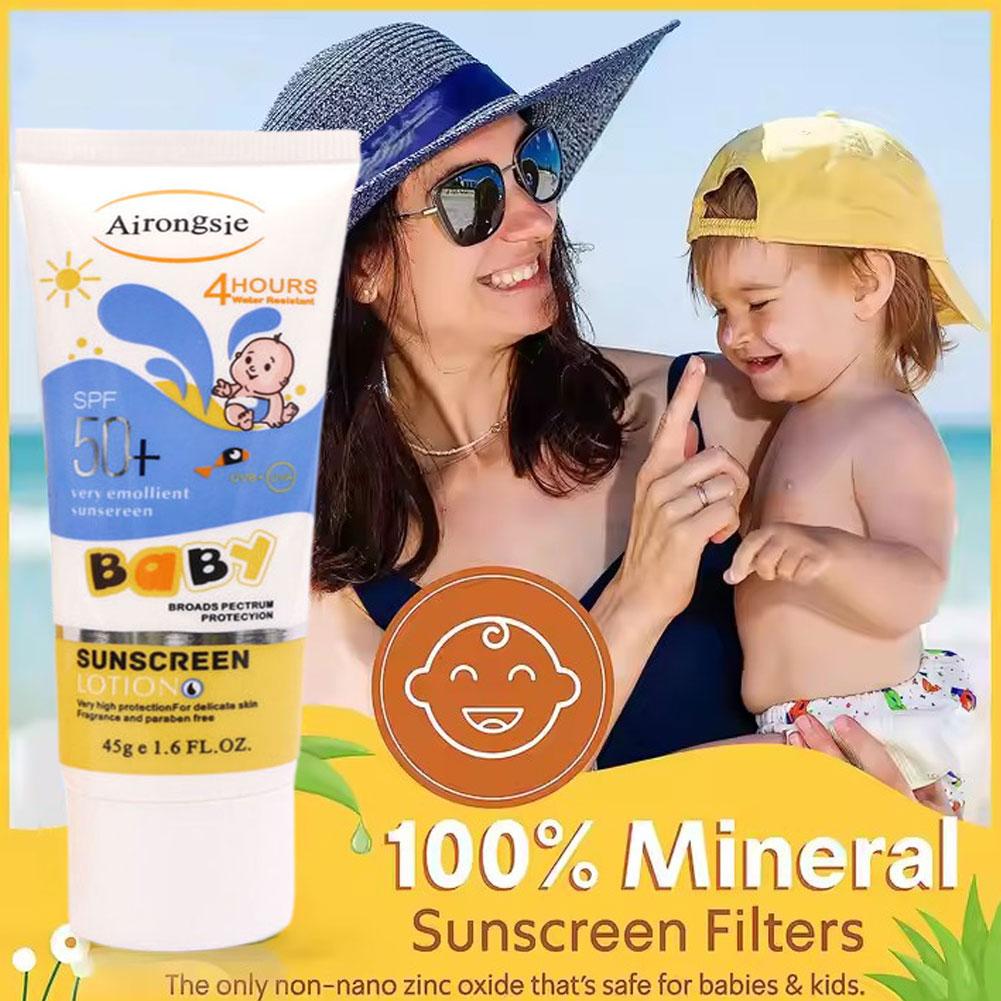 Airongsje SPF50+ Baby Sunscree - огляд і ціна Baby Sunscreen Lotion