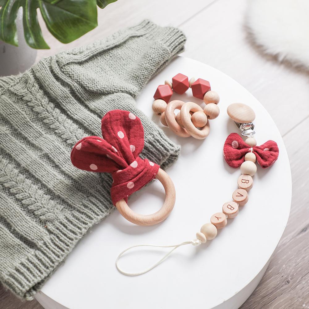 1pc Baby Rattle Wooden Ring Be - огляд і ціна Baby Products Pictures