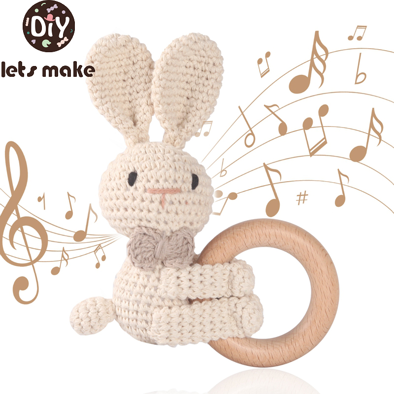 1PC Crochet Animal Rabbit Ratt - огляд і ціна Baby Products Pictures