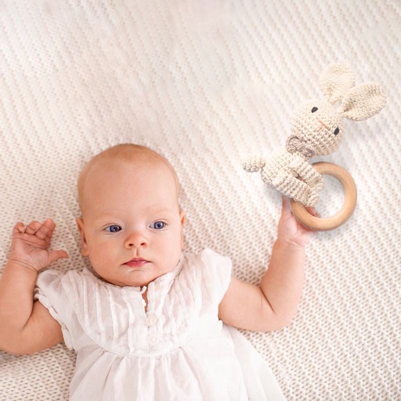 1PC Crochet Animal Rabbit Ratt - огляд і ціна Baby Products Pictures